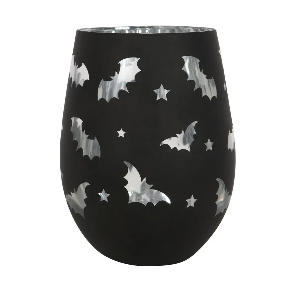 Bat – Zwart wijnglas met vleermuizen 500 ml