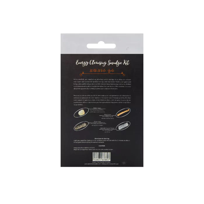 Energy Cleansing Smudge Kit met Amazoniet