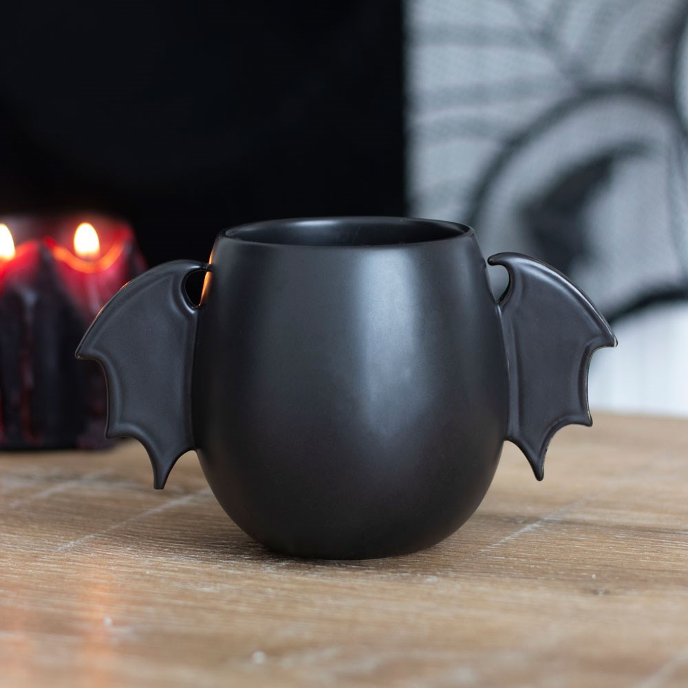 Bat Wing – Zwarte mok met vleermuisvleugels 300 ml