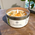 Positivity Aromatherapy Gemstone Candle – Green Tea