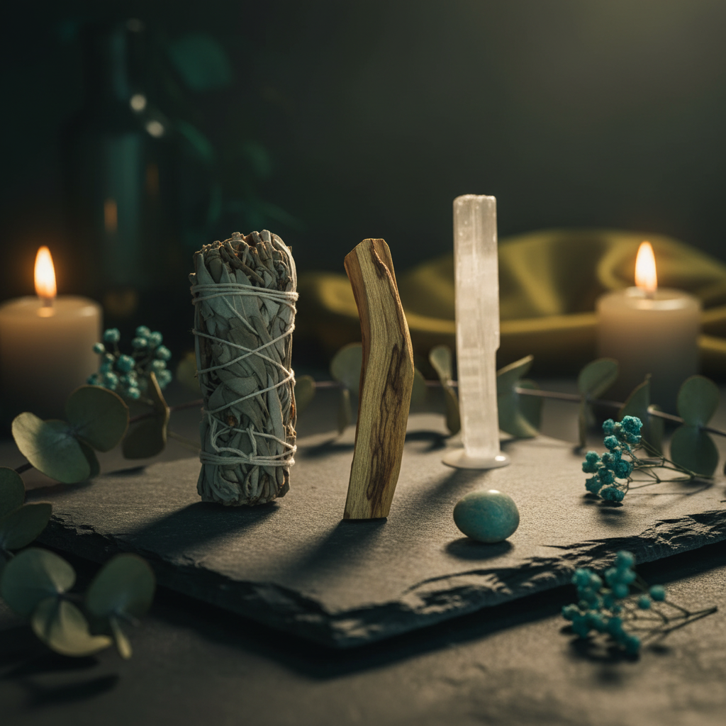 Amazoniet Smudge Kit – Donkere Sfeer