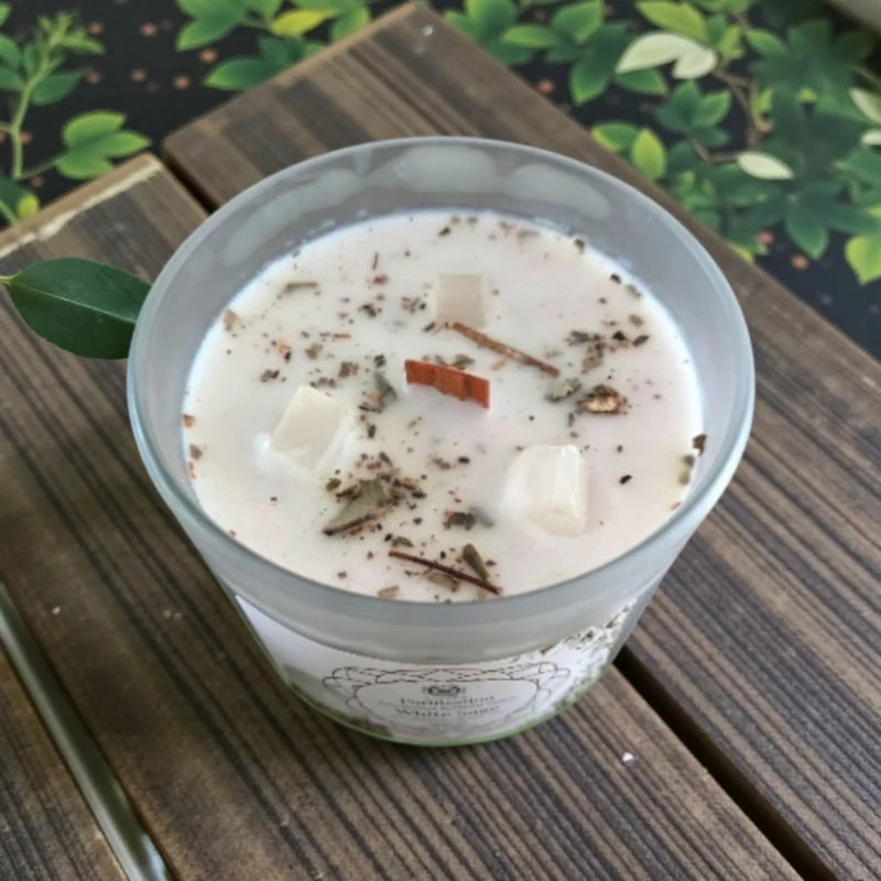 Spiritual Gifts Purification Aromatherapy Gemstone Candle – White Sage