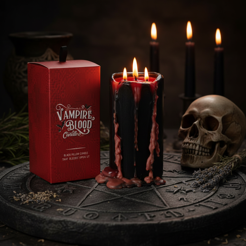 Vampire Blood Candle - occult altaar vooraanzicht