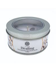 Green Tree Aromatherapy Gemstone Candle – Healing (Lavendel & Amethist)