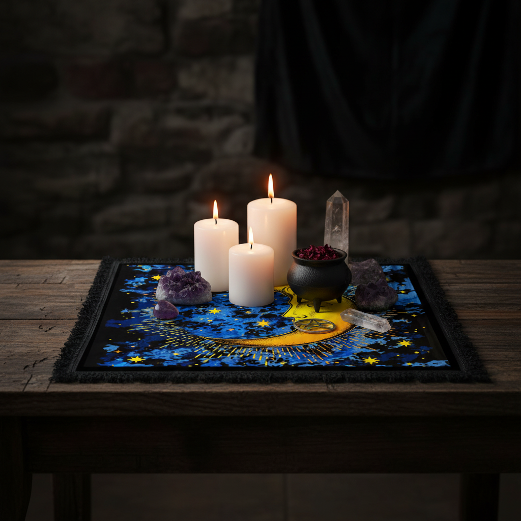Maan Altaarkleed – Celestial Moon – 60x60 cm