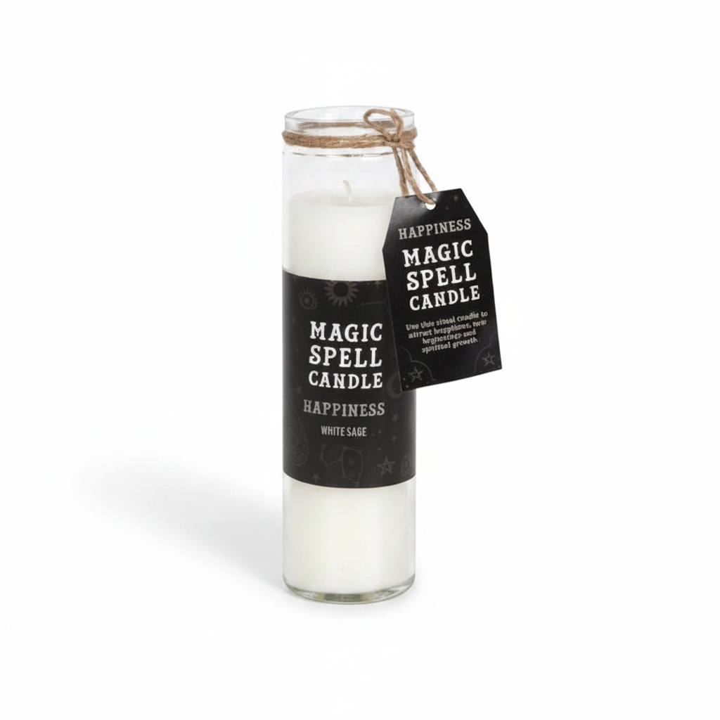 Magic Spell Candle witte achtergrond