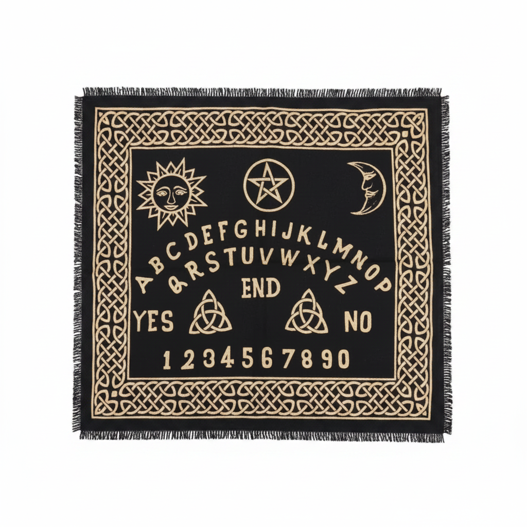 Ouija Spirit Board Altaarkleed – Goud – 60x60 cm