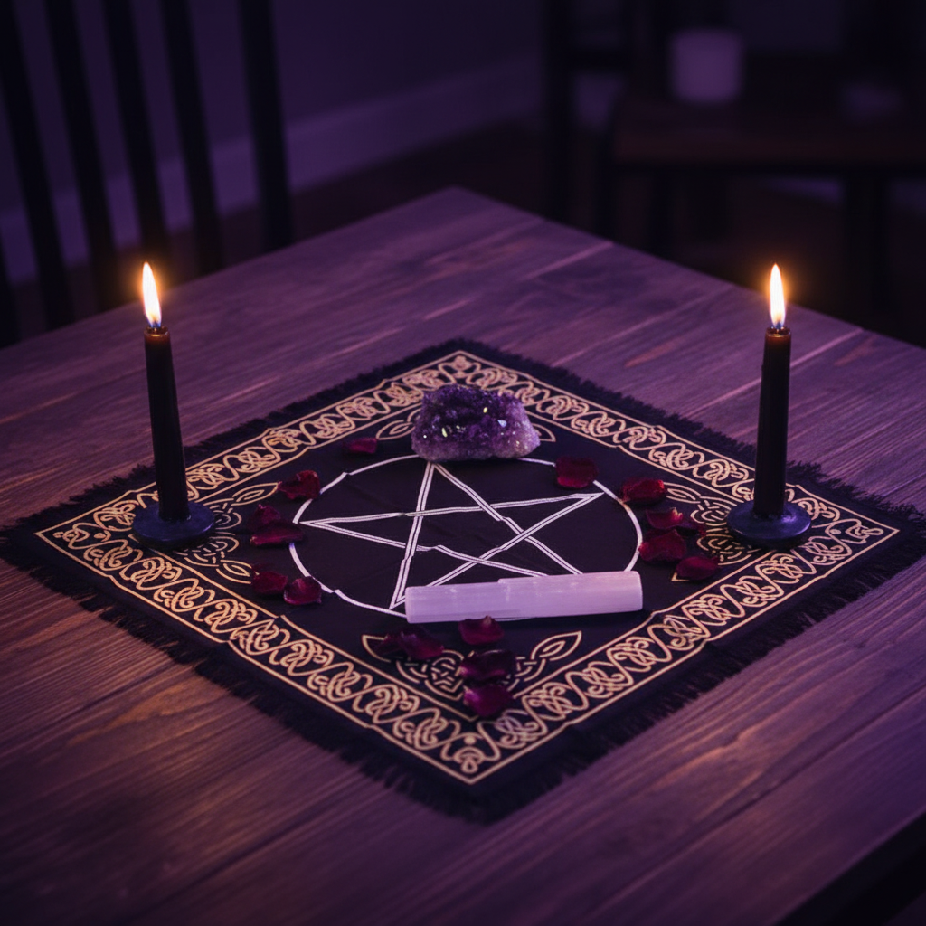 Pentagram Altaarkleed – Keltisch – 60x60 cm