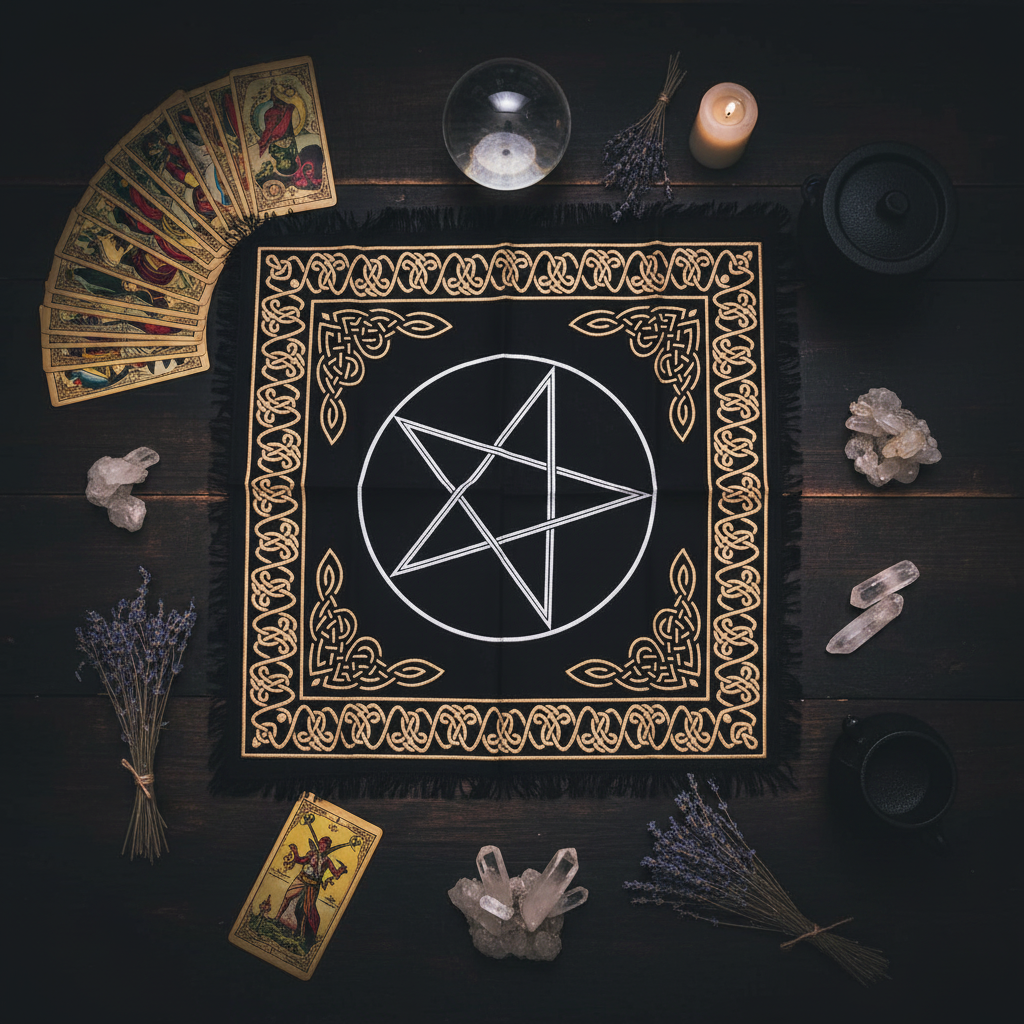 Pentagram Altaarkleed – Keltisch – 60x60 cm