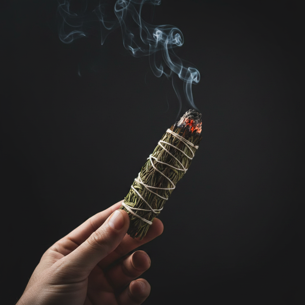 Rozemarijn Smudge Stick actiefoto