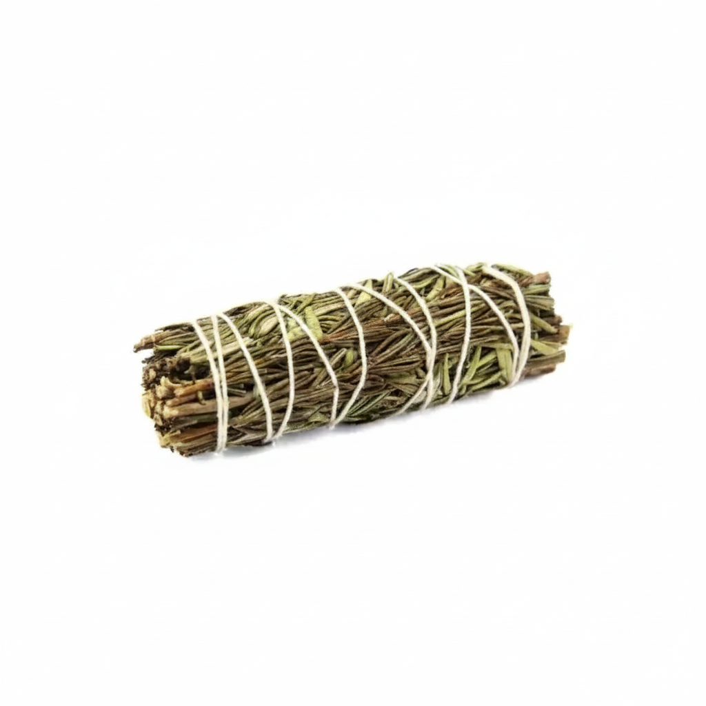 Rozemarijn Smudge Stick witte achtergrond