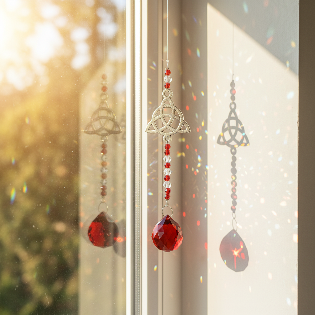 Triquetra Suncatcher – Actiefoto