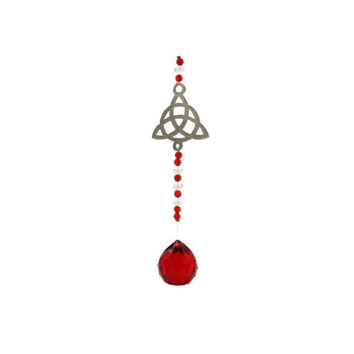 Triquetra Suncatcher – Rood Kristal