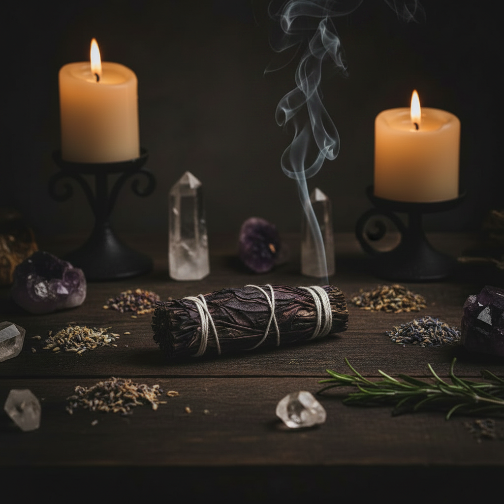 Zwarte Salie Smudge Stick – Rook gecorrigeerd